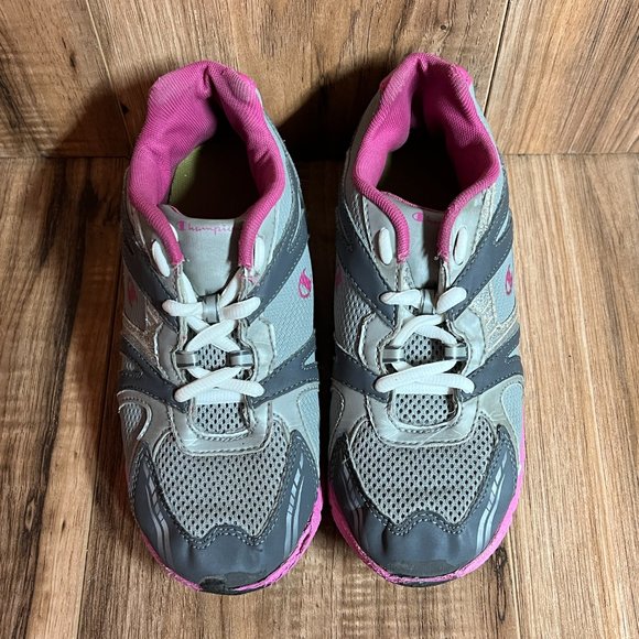 Champion Active Lite Girls Running Shoes Grey Pink Sparkles EUC 86286 Size 3 - Picture 5 of 8